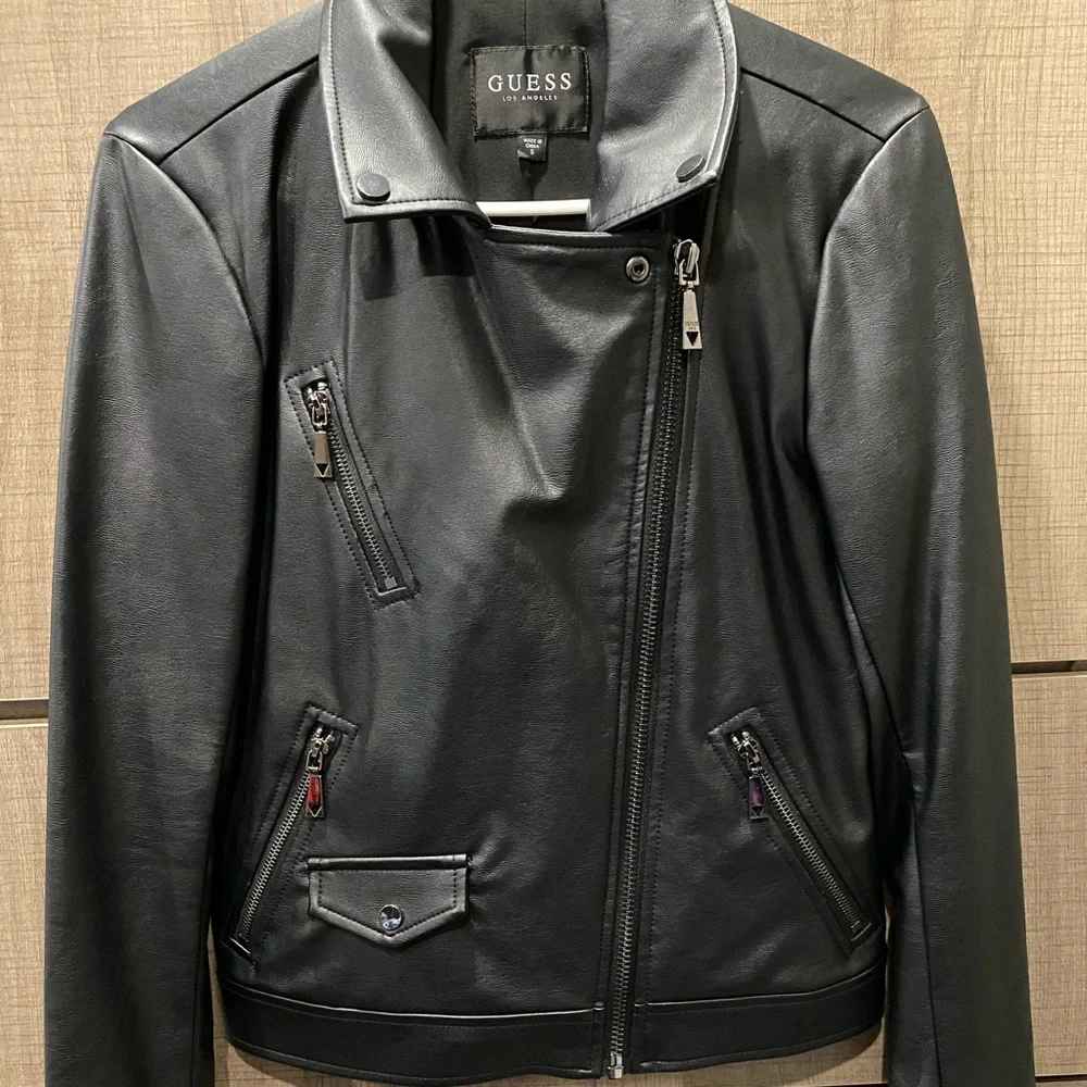 Guess Faux Leather Jacket size S - Picture 7 of 7